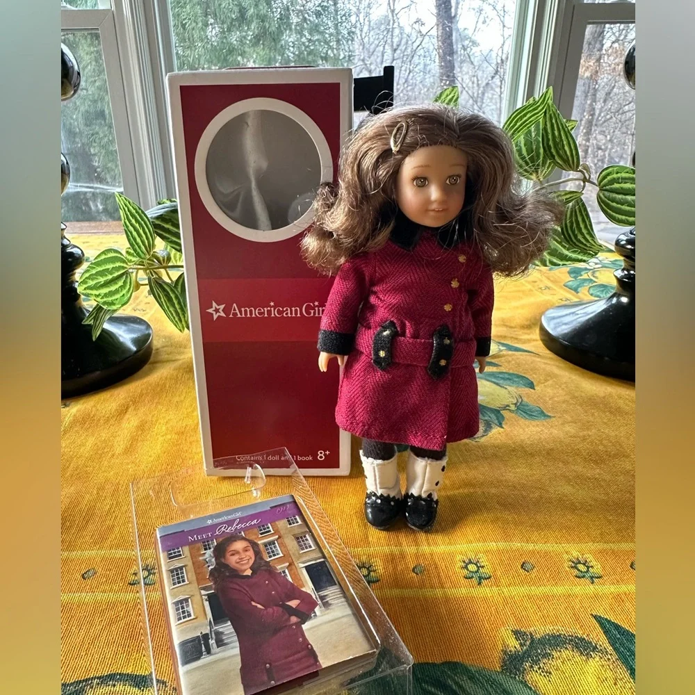 Vintage American Girl Mini Rebecca Doll 6” With Box Book Retired NWT